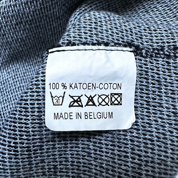 BELGIUM DESIGNER BERNHARD WILLHELM TOP SWEATER PULLOVER METALLIC SILVER  RARE XS - Picture 9 of 10